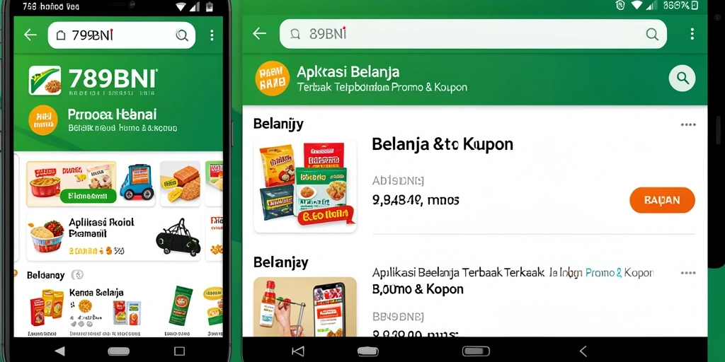 Tampilan antarmuka utama 789BNI yang mengesankan dan mudah digunakan untuk promo & kupon.