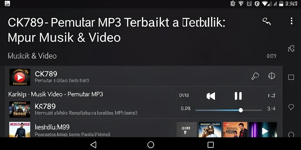 Tampilan antarmuka CK789 yang modern dan fungsional.