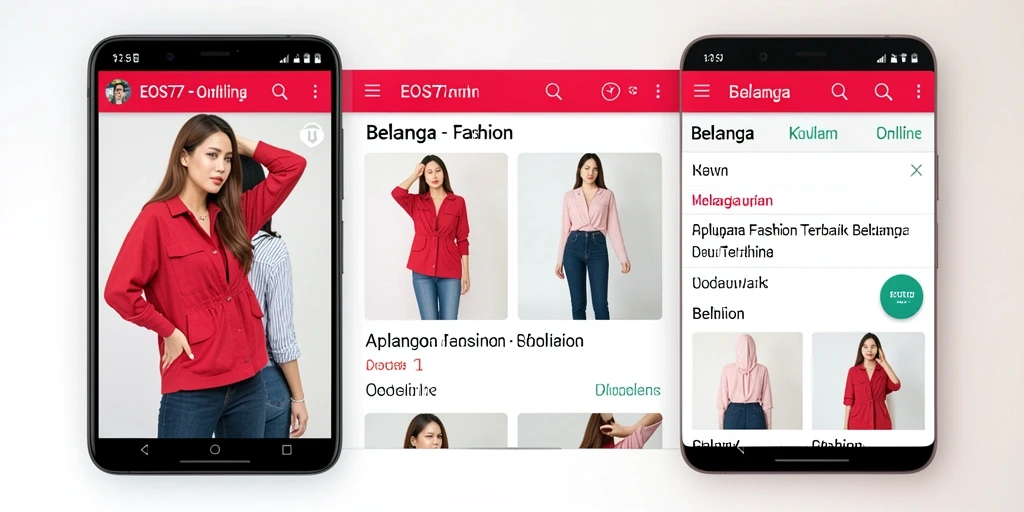 Tampilan antarmuka aplikasii EOS77 yang modern dan user-friendly.