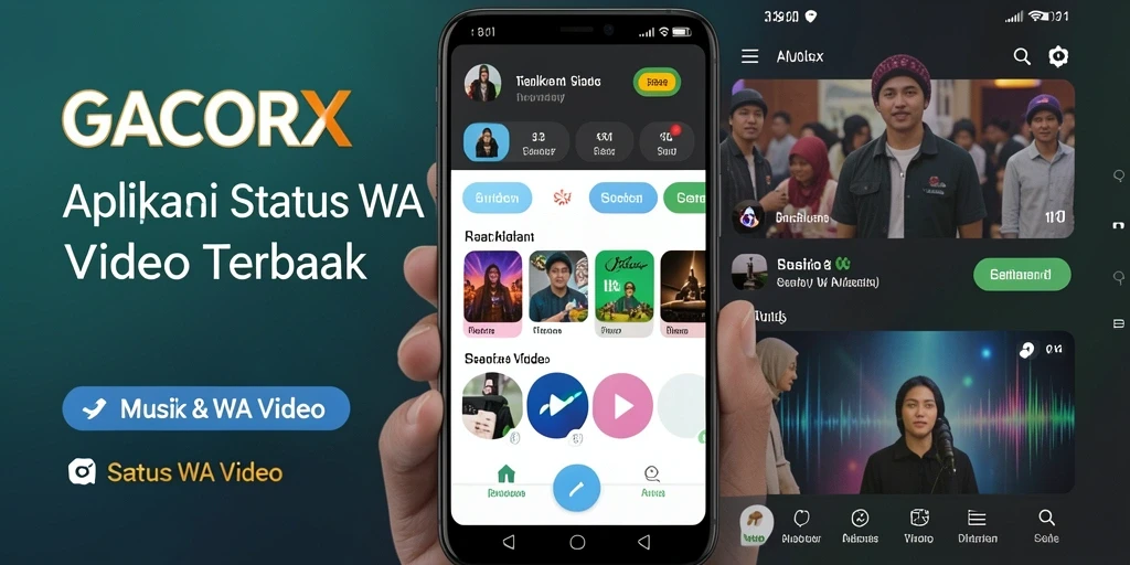 Tampilan antarmuka GACORX yang sederhana dan mudah digunakan.
