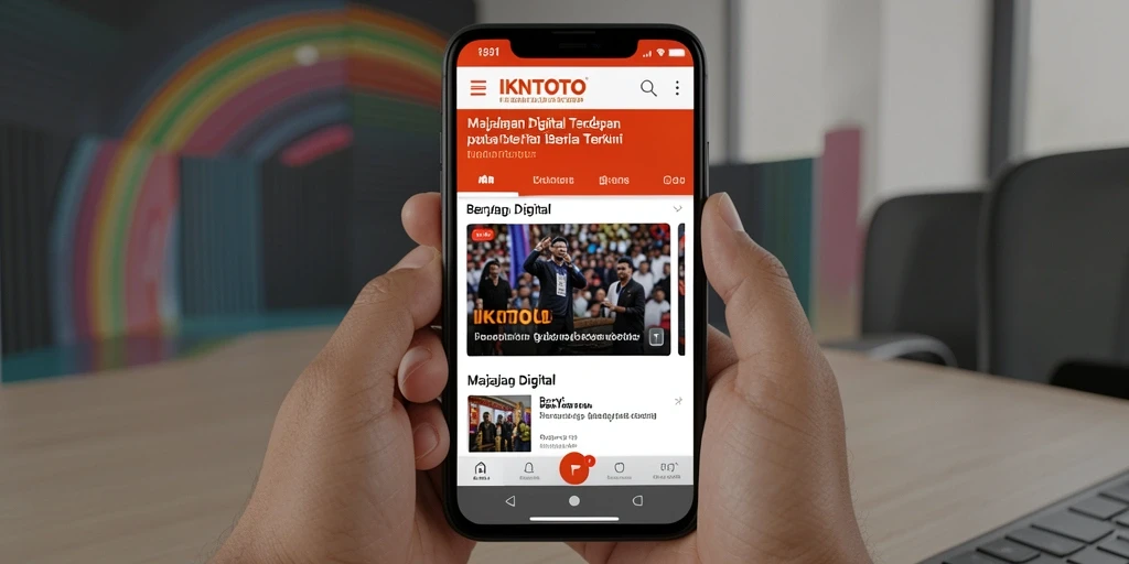 Antarmuka menarik IKNTOTO dalam menyajikan berita digital.