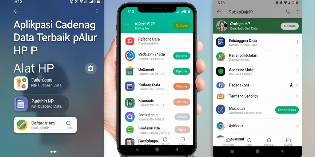 Antarmuka S13 yang menarik dan fungsional untuk pencadangan data.