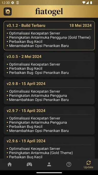 Riwayat Versi Apk fiatogel untuk Pengguna Android